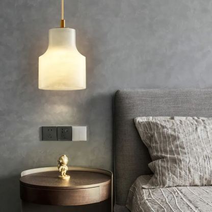 Ozawa Modern Round Metal Rasin Pendant Light Bedroom Dining Room