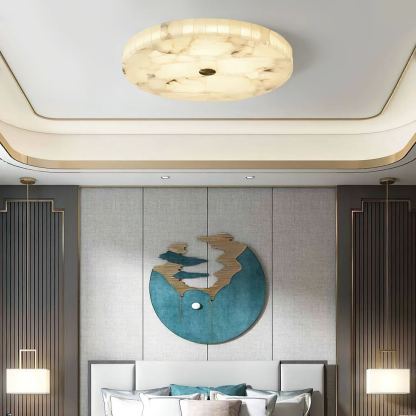 Byers Modern Minimalism LED Round Ceiling Lamp Metal  Resin Bedroom  Dining Room