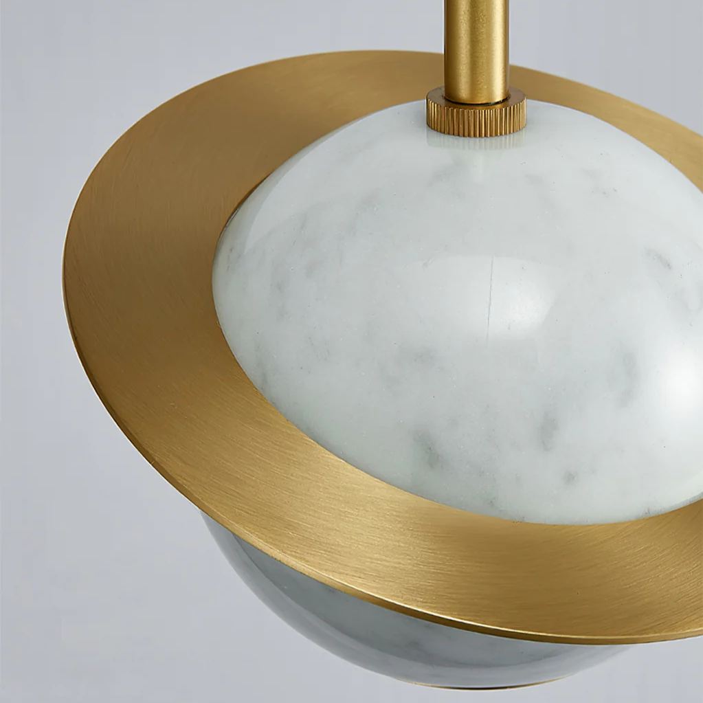 Valentina Modern Sphere Marble Pendant Light Bedroom Dining Room