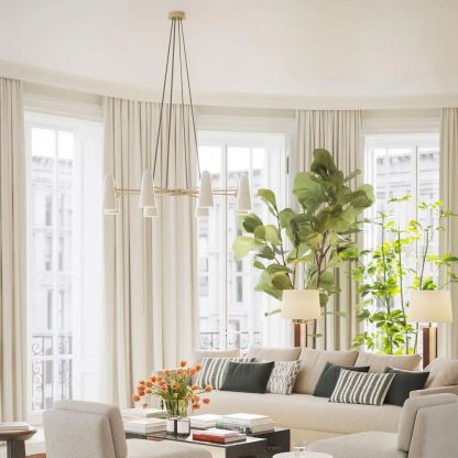 Alessio Minimalism Metal Glass Pendant Light Dining Room Bedroom