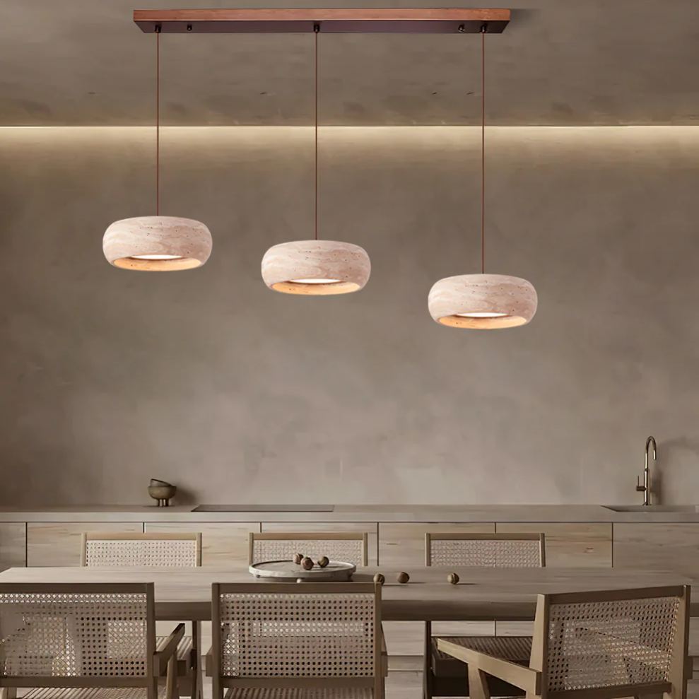 Ozawa Modern Round Cement Pendant Light Shades Bedroom Dining Room