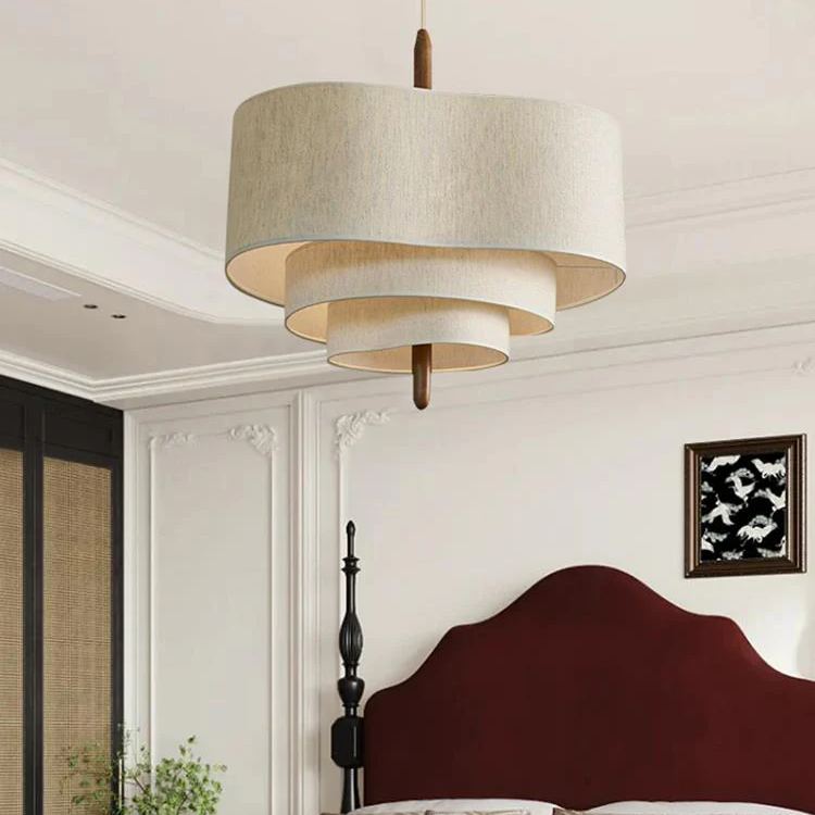 Renée Modern Pebble Fabric Pendant Light Bedroom Dining Room