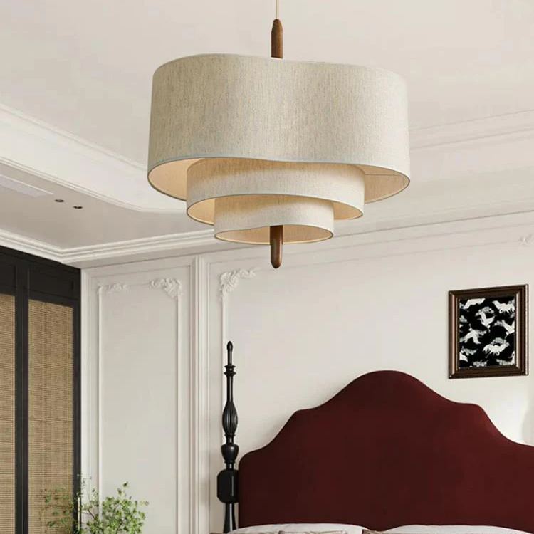 Renée Modern Pebble Fabric Pendant Light Bedroom Dining Room