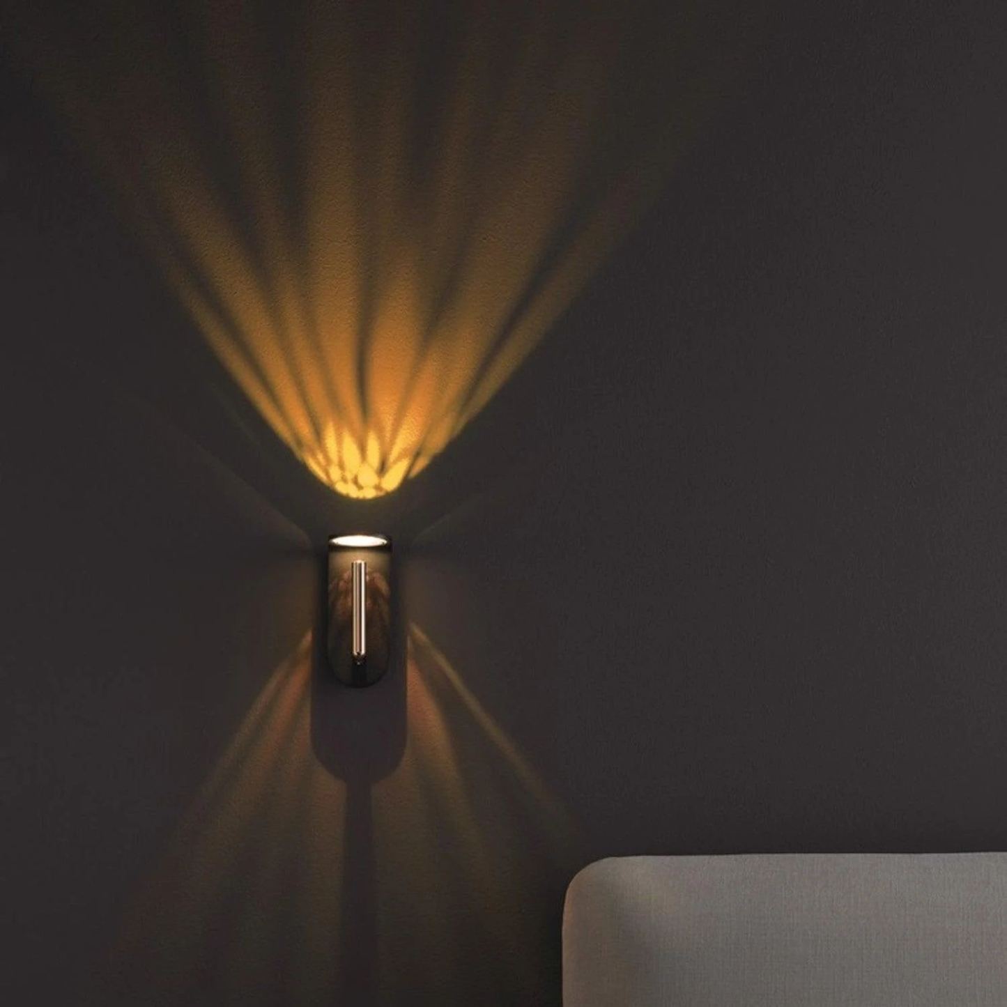 Edge Minimalism Acrylic Metal Black White Wall Lamp Dining Room Bedroom