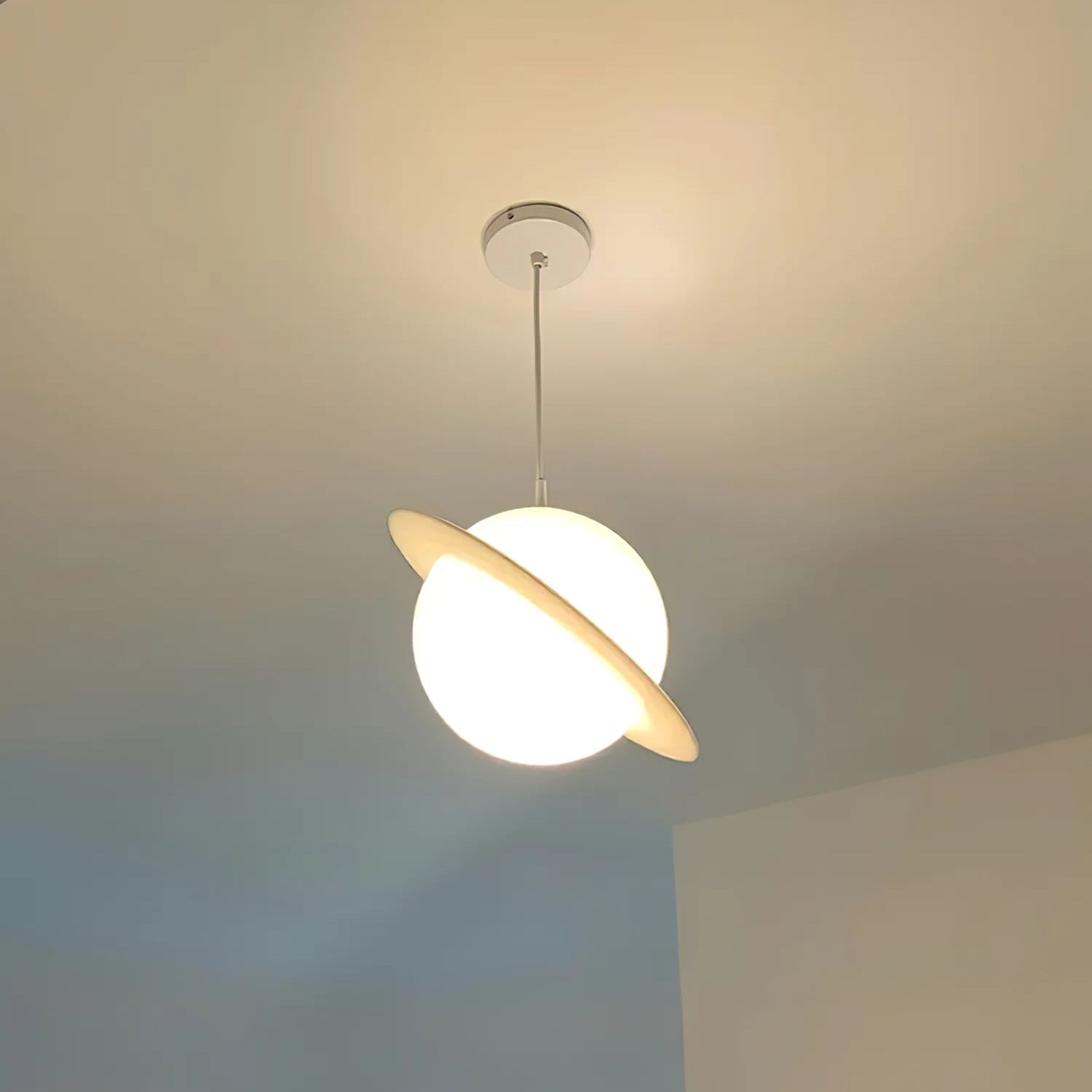 Hailie Modern Jupiter Round Pendant Light Shades Bedroom