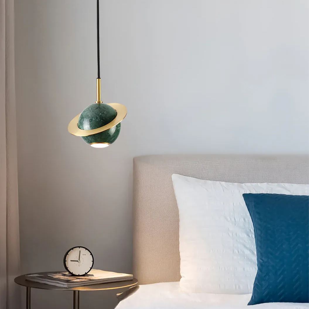 Valentina Modern Sphere Marble Pendant Light Bedroom Dining Room