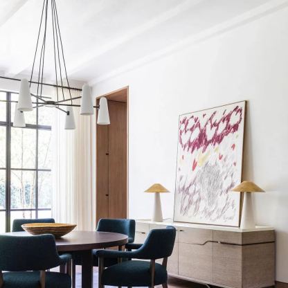 Alessio Minimalism Metal Glass Chandelier Dining Room Bedroom