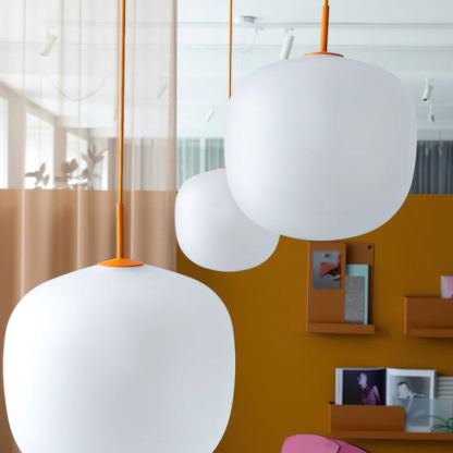 Hailie Modern Ronde Metaal Glas Hanglampen Slaapkamer Eetkamer
