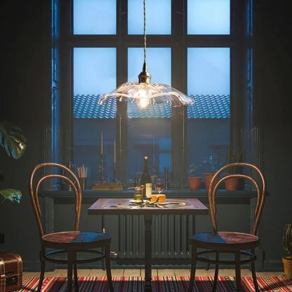 Carins Modern Bloem Glas Hangend Hanglampen Eetkamer