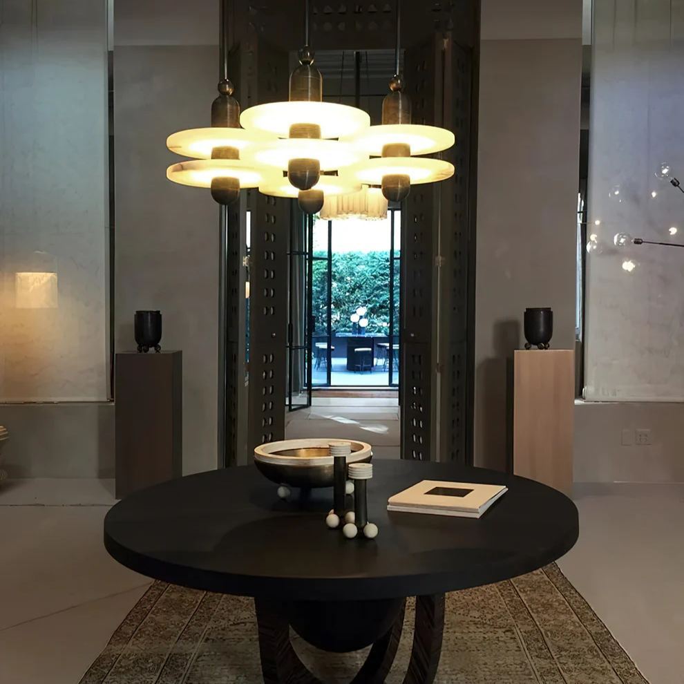 Jade Modern Komeet Ronde Metaal Albast Hanglampen Eetkamer Badkamer