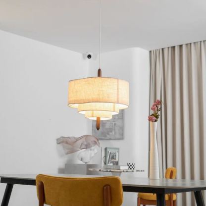 Renée Modern Kiezelsteen Stof Hanglampen Slaapkamer Eetkamer