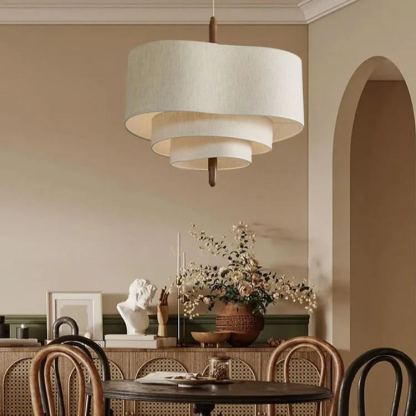 Renée Modern Kiezelsteen Stof Hanglampen Slaapkamer Eetkamer