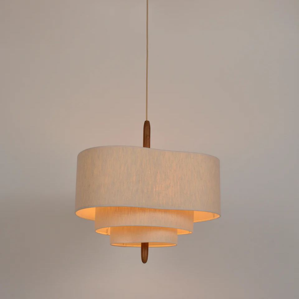 Renée Modern Kiezelsteen Stof Hanglampen Slaapkamer Eetkamer