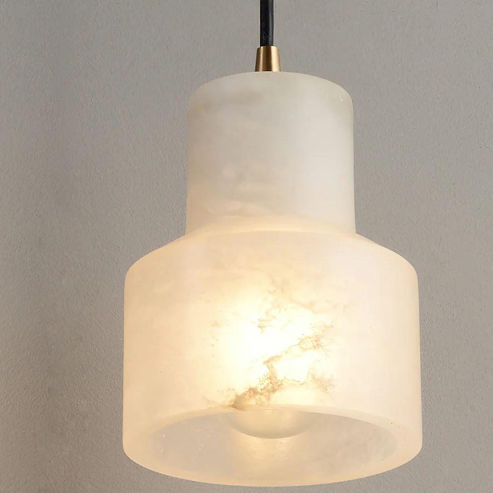 Jade Modern Ronde Metaal Albast Hanglampen Slaapkamer Eetkamer