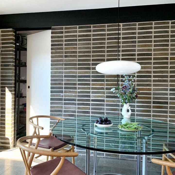 Leilani Vintage Ovaal LED Hanglampen Wit/Zwart Metaal/Acryl Slaapkamer