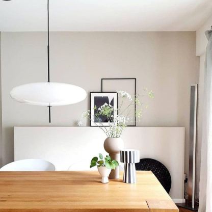Leilani Vintage Ovaal LED Hanglampen Wit/Zwart Metaal/Acryl Slaapkamer