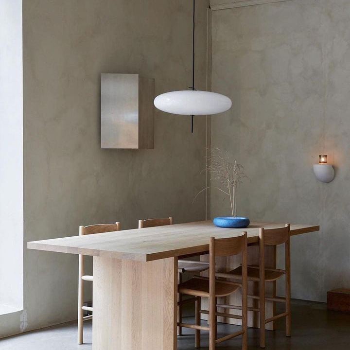 Leilani Vintage Ovaal LED Hanglampen Wit/Zwart Metaal/Acryl Slaapkamer