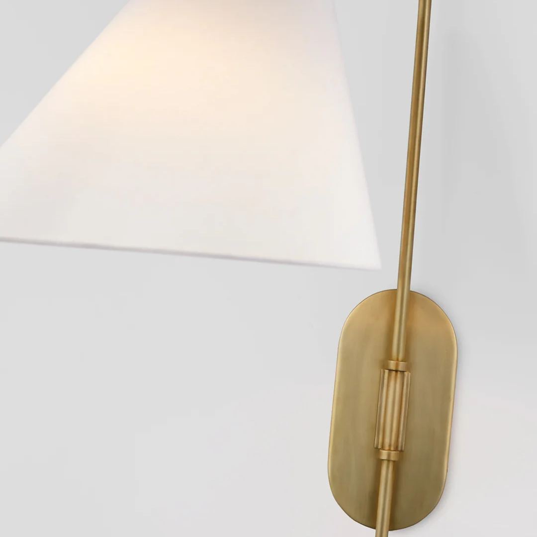 Carins Vintage Classical Metal  Fabric Wall Lamp Bedroom  Dining Room