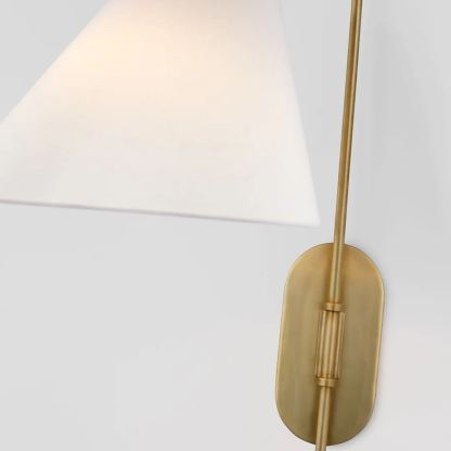 Carins Vintage Classical Metal  Fabric Wall Lamp Bedroom  Dining Room