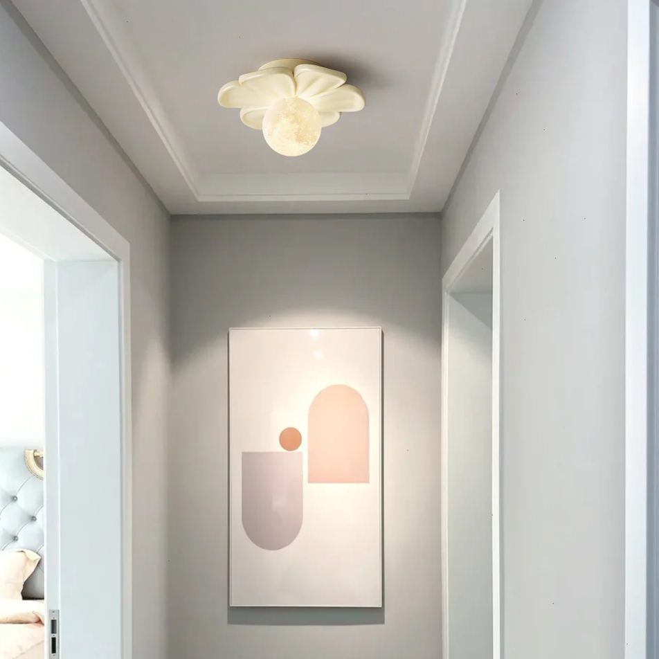 Carins Hars Roze Beige Bloem Plafondlamp Eetkamer Slaapkamer