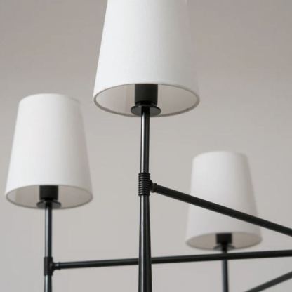 Alessio Vintage Classical Brass Fabric Pendant Light Shades Living Dining Room