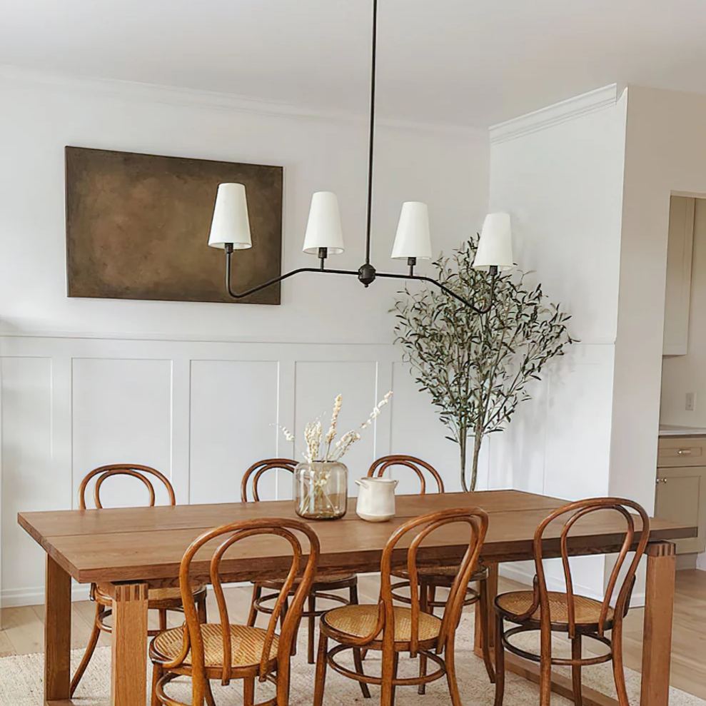 Alessio Vintage Classical Metal Fabric Pendant Light Shades Living Dining Room