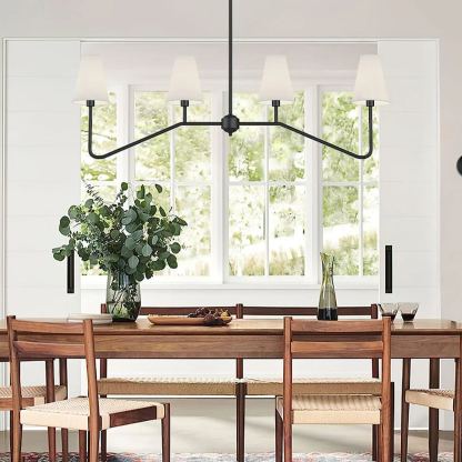 Alessio Vintage Classical Metal Fabric Pendant Light Shades Living Dining Room