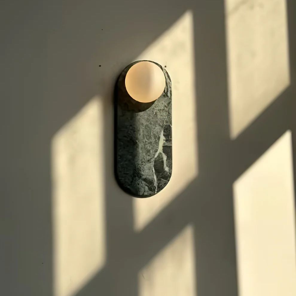 Jade Minimalisme Marmer Glas Wandlamp Eetkamer Slaapkamer