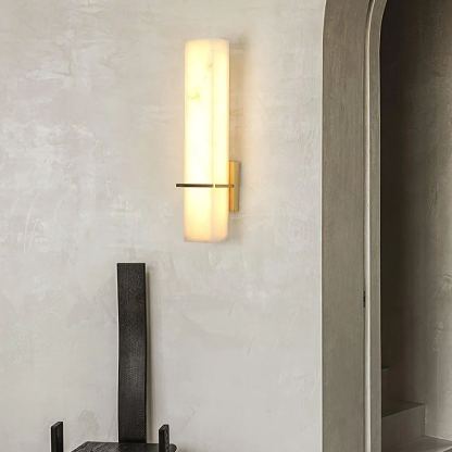 Jade Moderne Luxe Lange Albast Wandlamp Kappen Gang Slaapkamer
