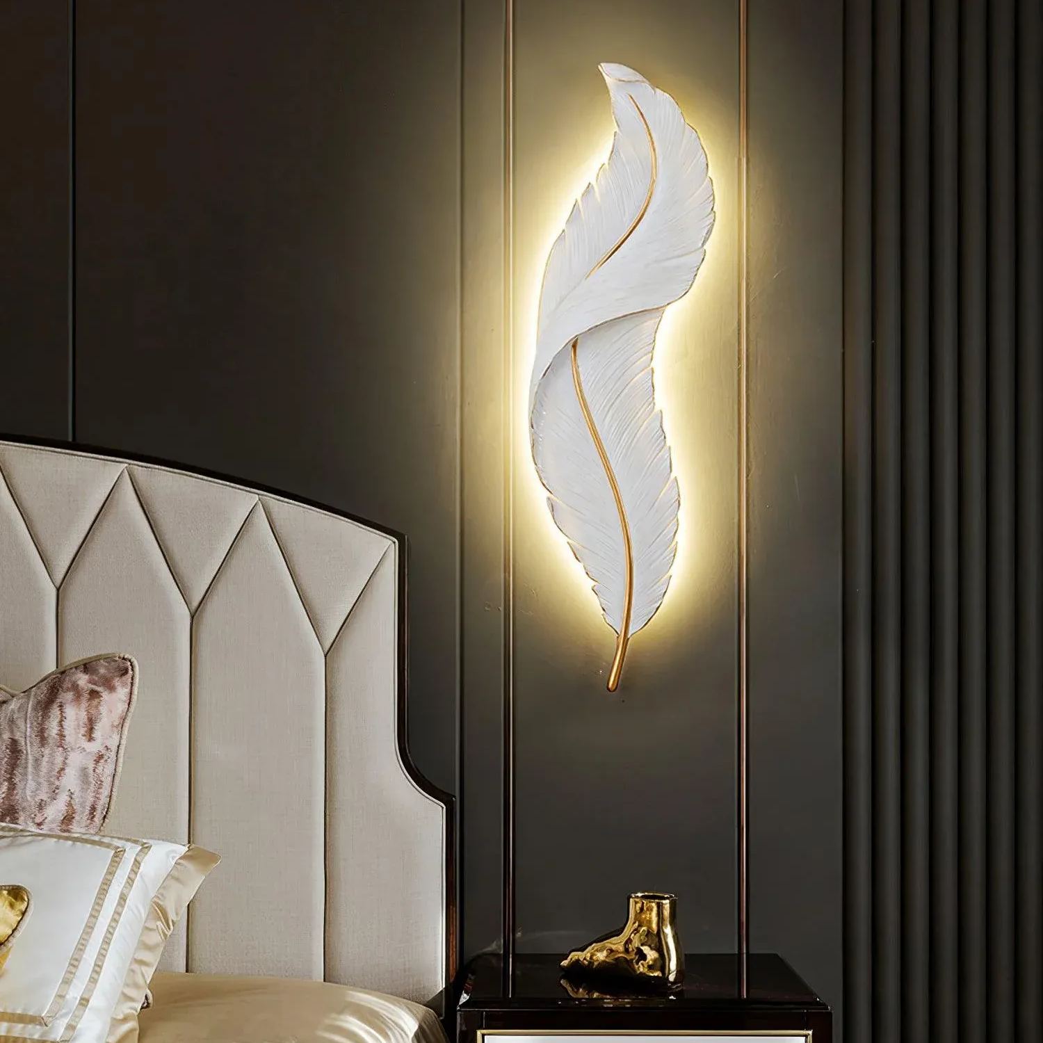 Ozawa Natuurlijke LED Hars Wandlamp Eetkamer Slaapkamer