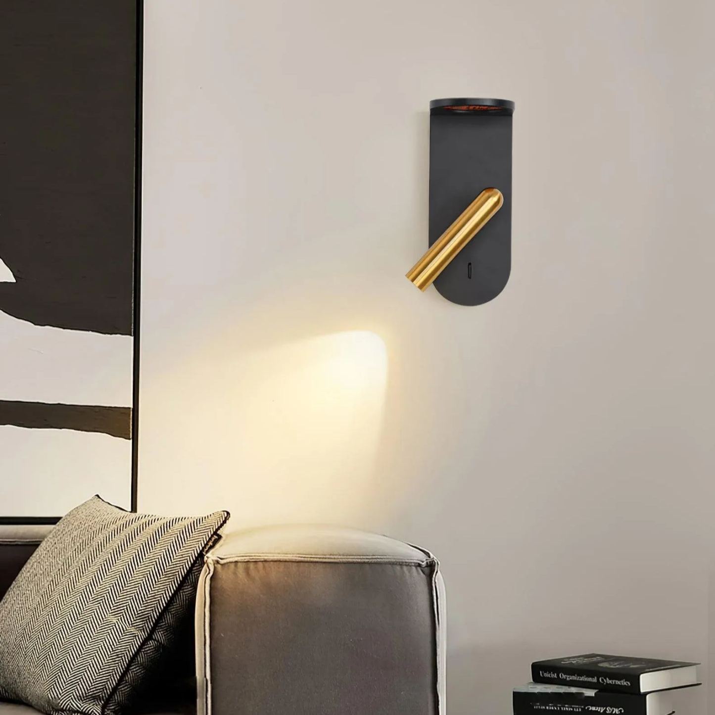 Edge Minimalisme Acryl Metaal Zwarte Witte Wandlamp Eetkamer Slaapkamer