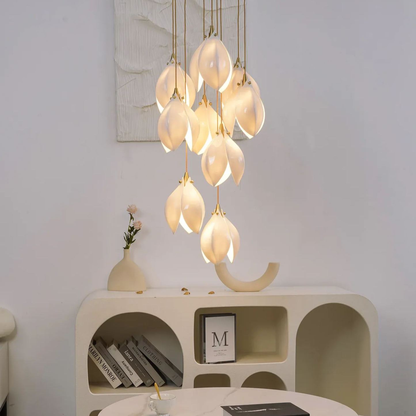 Carins Modern Unusual Ceramic Pendant Light Living Room Hallway