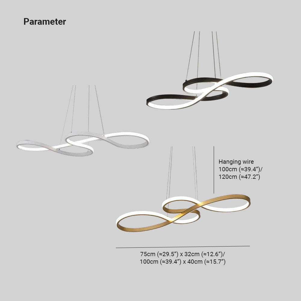Louise Design LED Hanglamp Metal/Silicone Zwart/Wit/Goud Slaap/Eet/Woonkamer