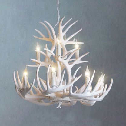 Silva Vintage Design LED Kroonluchter Kunsthars Zwart Woonkamer