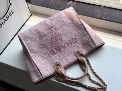Chanel Deauville Tote 38cm PiNike For Women A66941