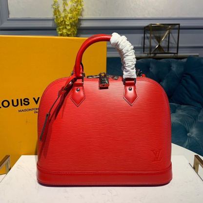 LV Alma PM Epi Red For Women, Women’s Handbags, Shoulder And Crossbody Bags 12.6in/32cm LV