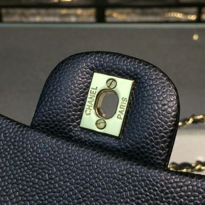 ChanelMini Flap Bag Caviar Black For Women, Women&#8217;s Bags, Shoulder And Crossbody Bags 6.7in/17cm A35200