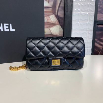 ChanelReissue 2.55 Waist Belt Bag Black For Women, Women&#8217;s Bags, Shoulder And Crossbody Bags 6.7in/17cm
