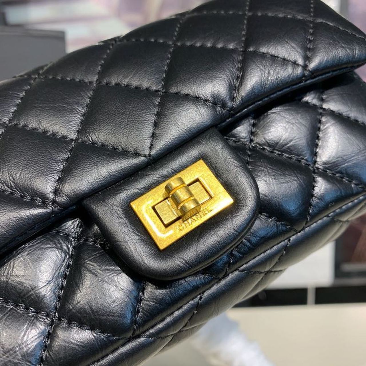 ChanelReissue 2.55 Waist Belt Bag Black For Women, Women&#8217;s Bags, Shoulder And Crossbody Bags 6.7in/17cm