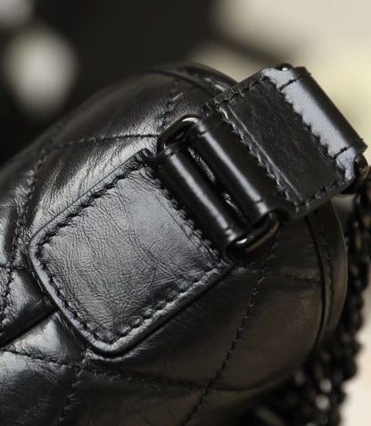 Chanel Gabrielle Hobo Bag 20cm Aged Calfskin Leather Spring/Summer Act 1 Collection, So Black