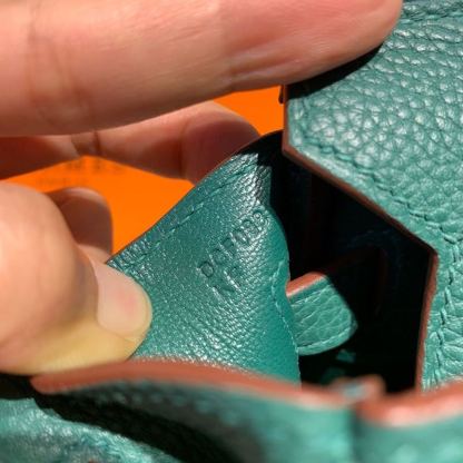 HM Birkin Green Semi Handstitched With Gold Toned Hardware For Women 30cm/11.8in