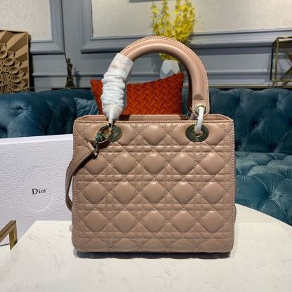DI Medium Lady Bag Rose Des Vents For Women 9.5in/24cm CD
