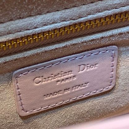 DI Medium Lady Bag Matte Hardware Powder Pink For Women 9.5in/24cm CD