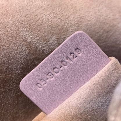 DI Medium Lady Bag Matte Hardware Powder Pink For Women 9.5in/24cm CD