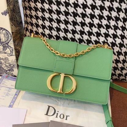 DI 30 Montaigne Chained Bag Deep Mint Green Box For Women 24cm/9in CD