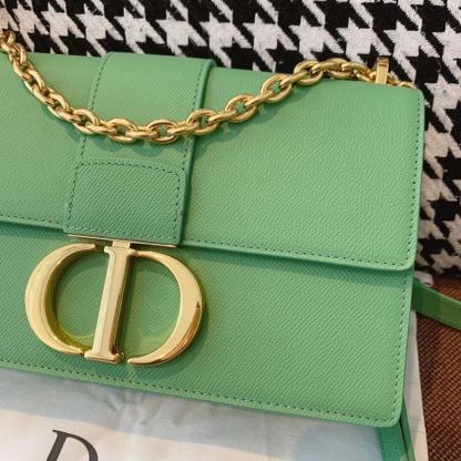 DI 30 Montaigne Chained Bag Deep Mint Green Box For Women 24cm/9in CD