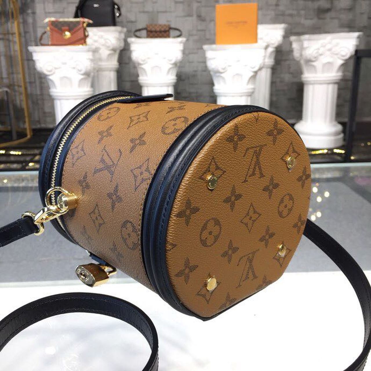 LV Cannes Monogram And Monogram Reverse Canvas By Nicolas Ghesquiere For Women, Women’s Handbags, Shoulder And Crossbody Bags 5.9in/15cm LV M43986