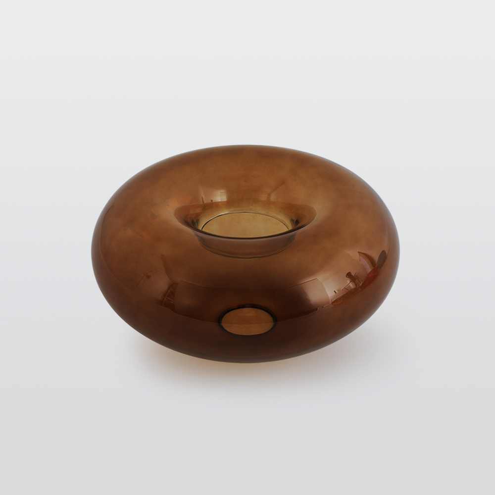 Sanna Oval Industriel LED Plafonnier Rouge/Marron/Ambre/Bleu Métal/Verre Salon