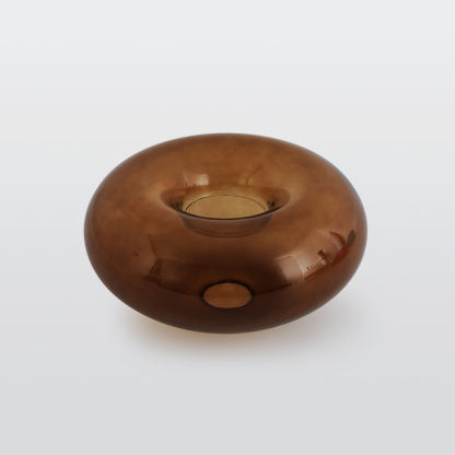 Sanna Oval Industriel LED Plafonnier Rouge/Marron/Ambre/Bleu Métal/Verre Salon