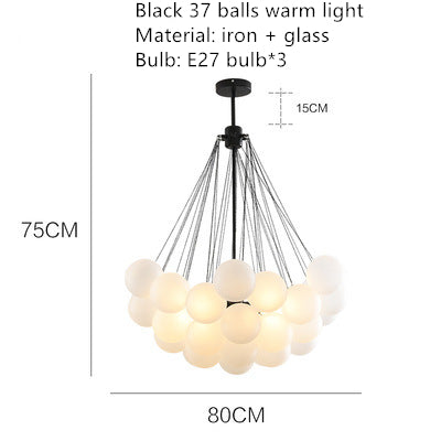 Nordic Bubble Chandelier Glass Ball Pendant